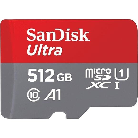 SanDisk 512GB Ultra MicroSDXC UHS-I Memory Card - C10 U1 Full HD A1
